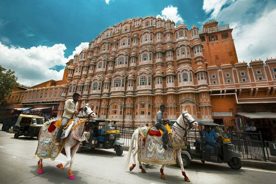 Palace architecture in Rajasthan
